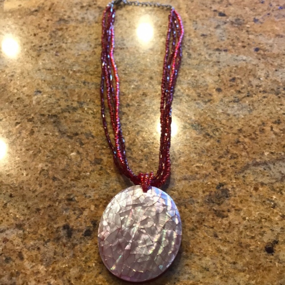 Red Beaded Necklace